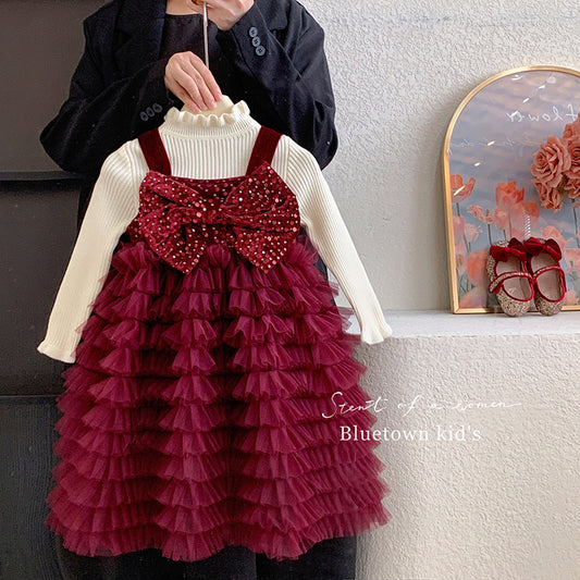 CHRISTMAS OOTD FOR PREORDER Shella Gown & Inner Long Tee