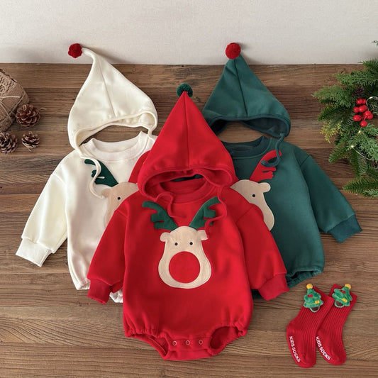 CHRISTMAS OOTD FOR PREORDER Isaiah Romper & Hat