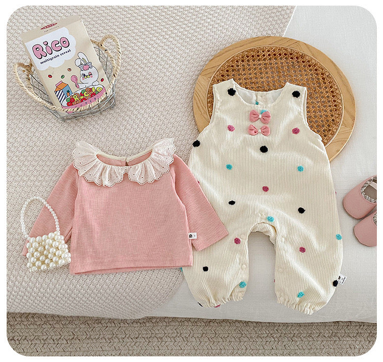 On Hand Koko Corduroy Overalls & Long Inner Tee