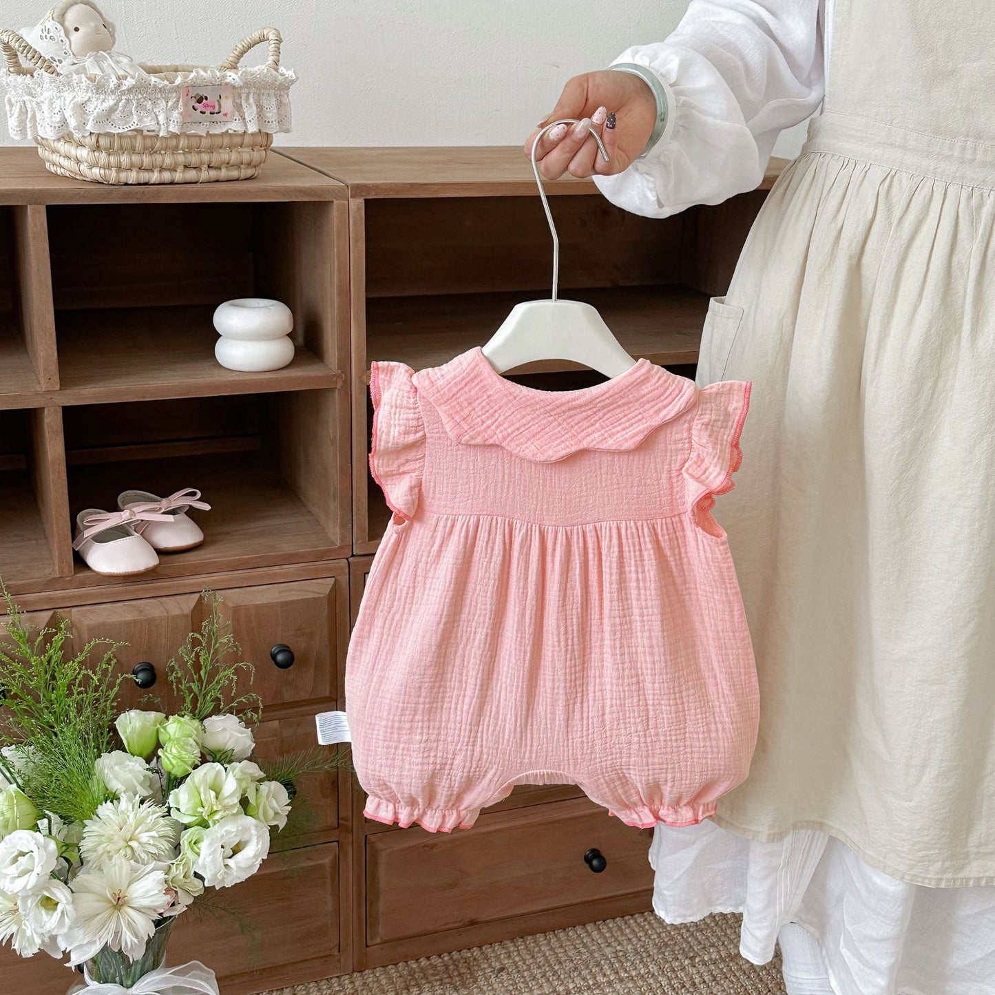 Preorder Infant Girls Cherry Shortalls