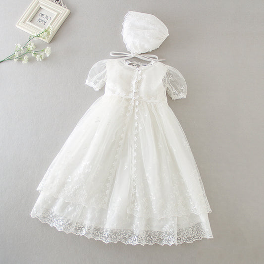 Christening for Preorder Deane Dress, Detachable Gown & Hat