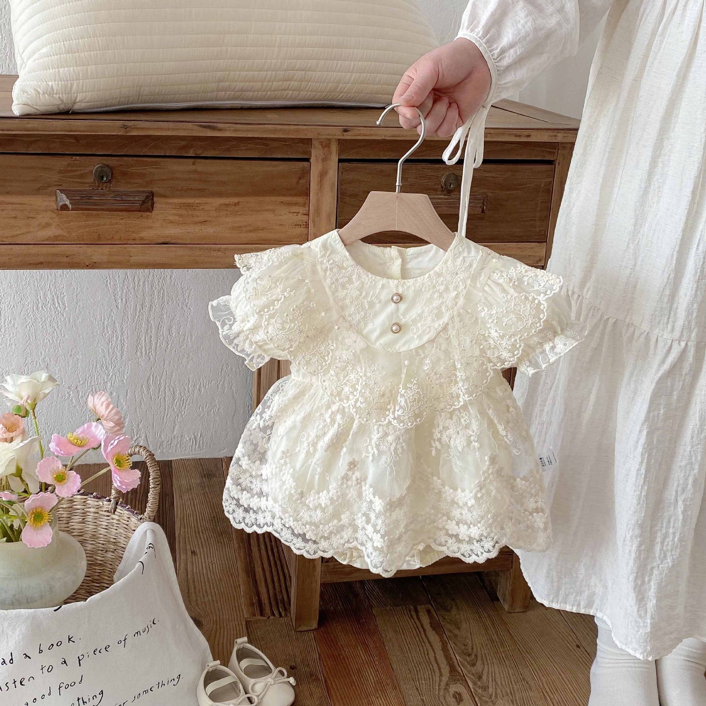 CHRISTENING for PREORDER Elsa Romper