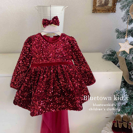 CHRISTMAS OOTD FOR PREORDER Mira Sequined Dress