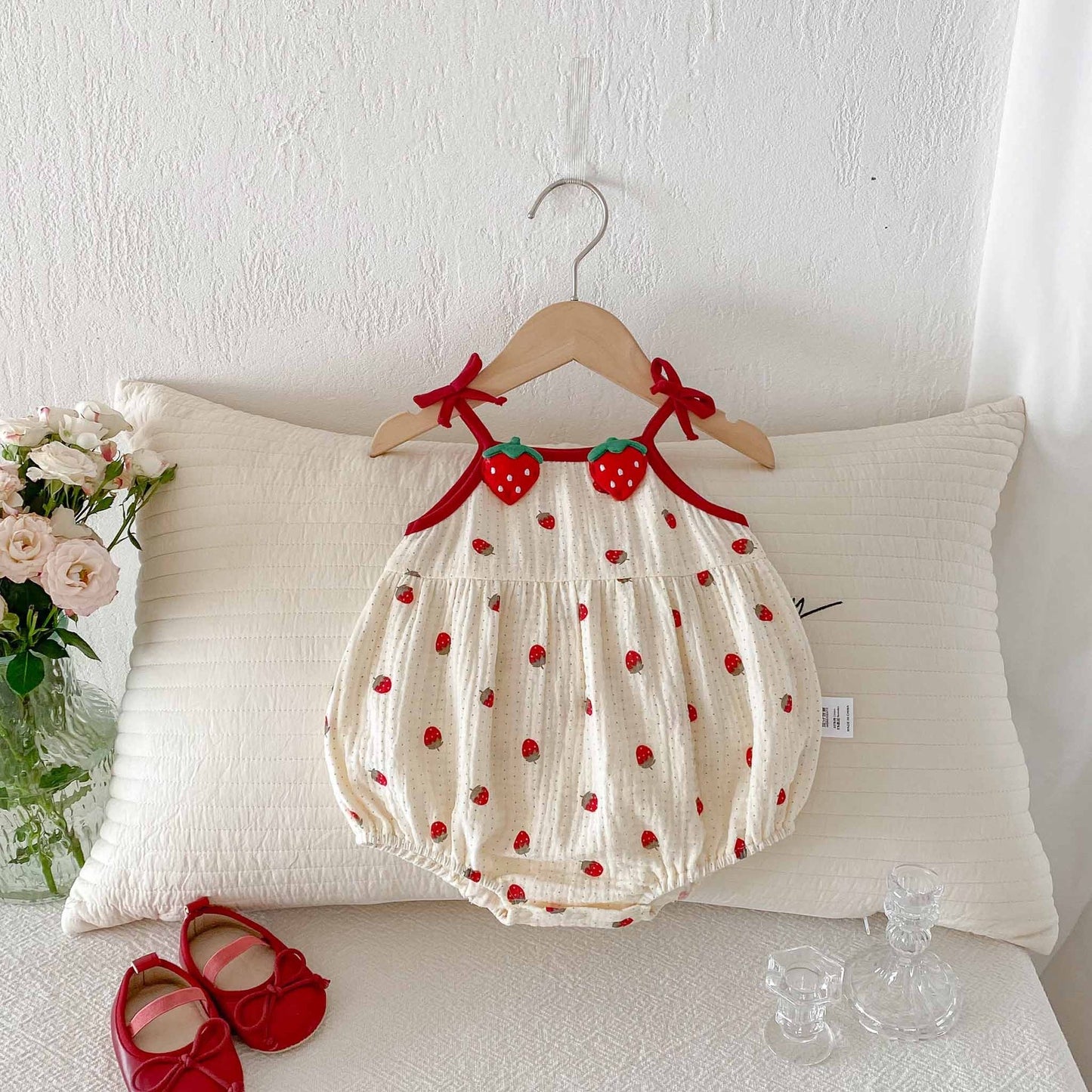Salma Strawberry Romper