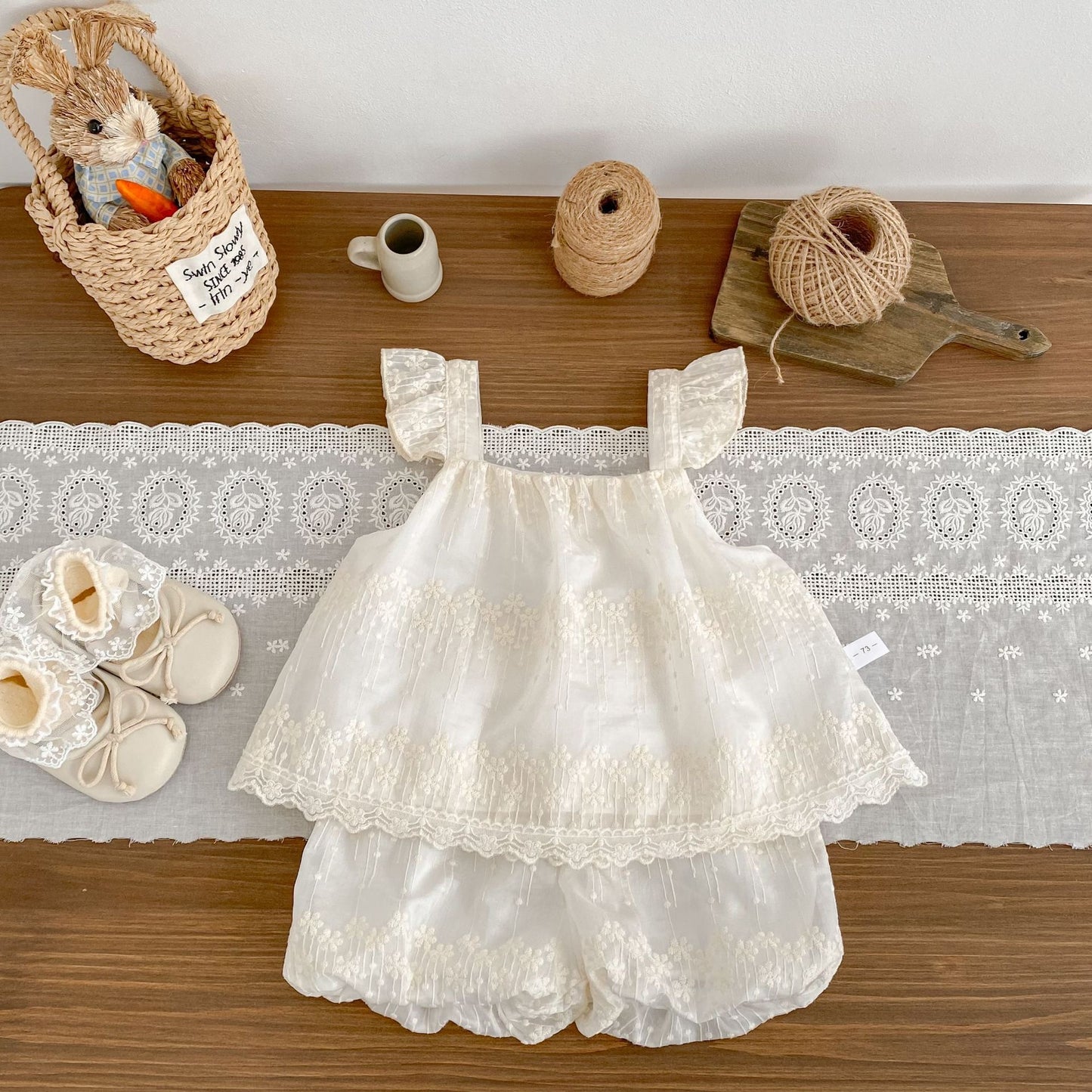 Preorder Infant Girls Summer Blouse and Shorts