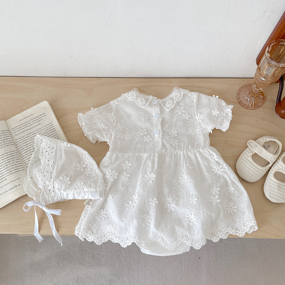 On Hand Victoria Romper & Hat 12-18 months