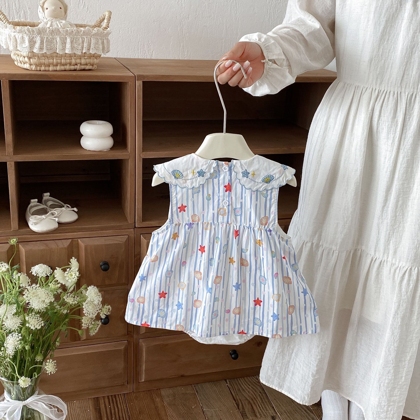 Preorder Infant Girls Seashells Romper