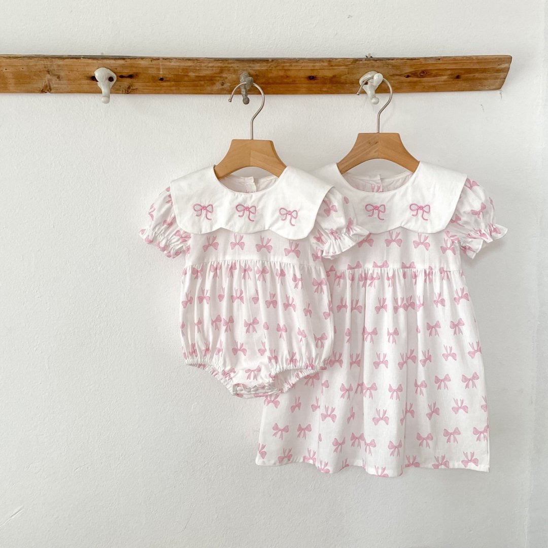 PREORDER TWINNING Carrie Baby Romper or Dress
