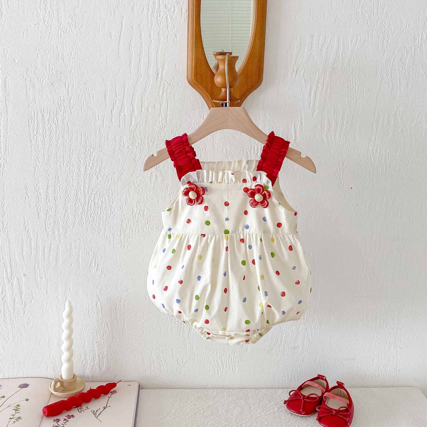 PREORDER Aubrey Polka Romper