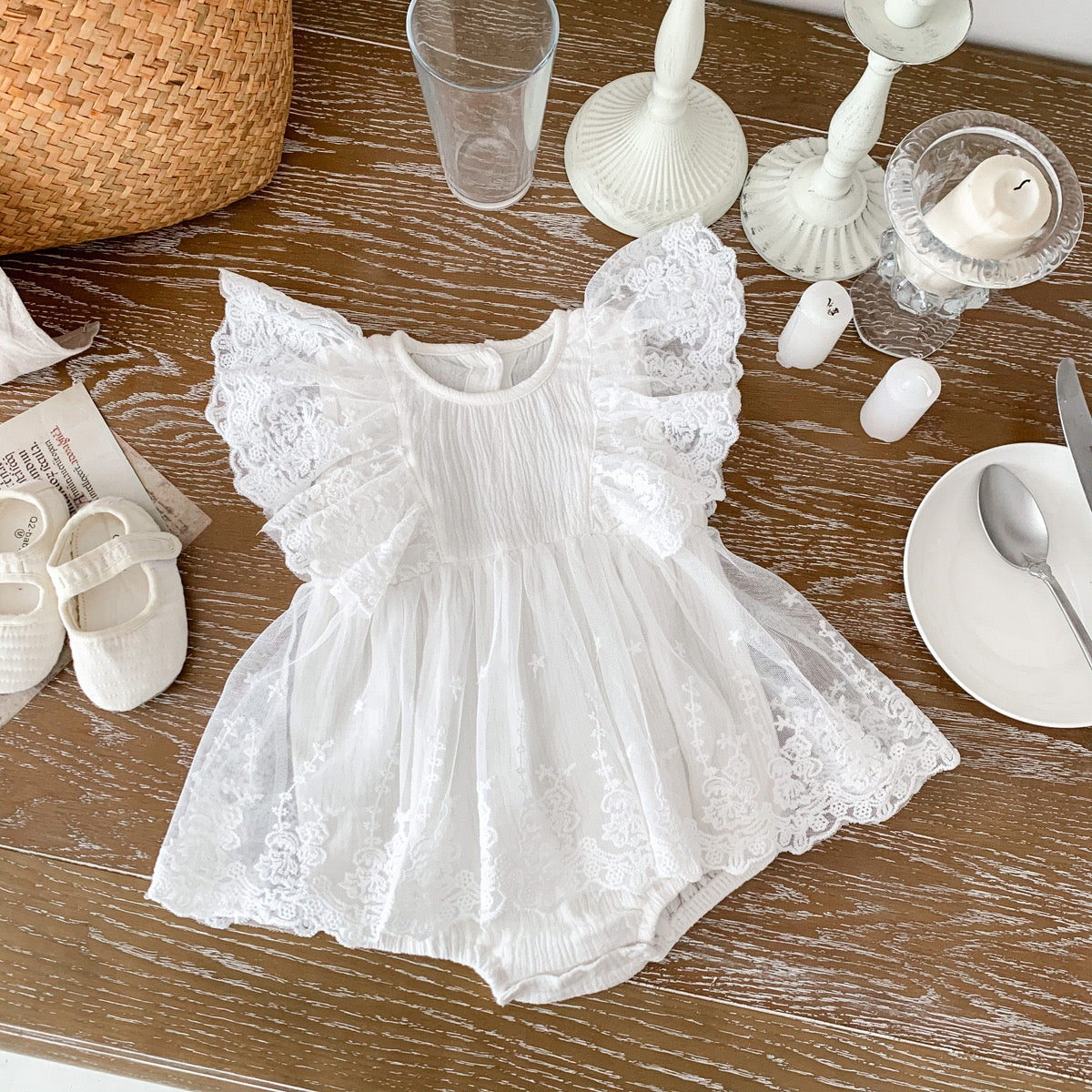 On Hand Alicia Christening Romper