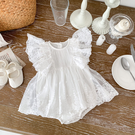 On Hand Alicia Christening Romper