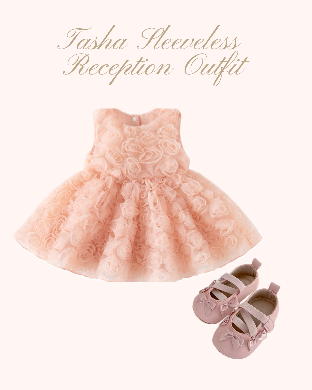 Preorder Tasha Sleeveless Reception Bundle in Coral Pink