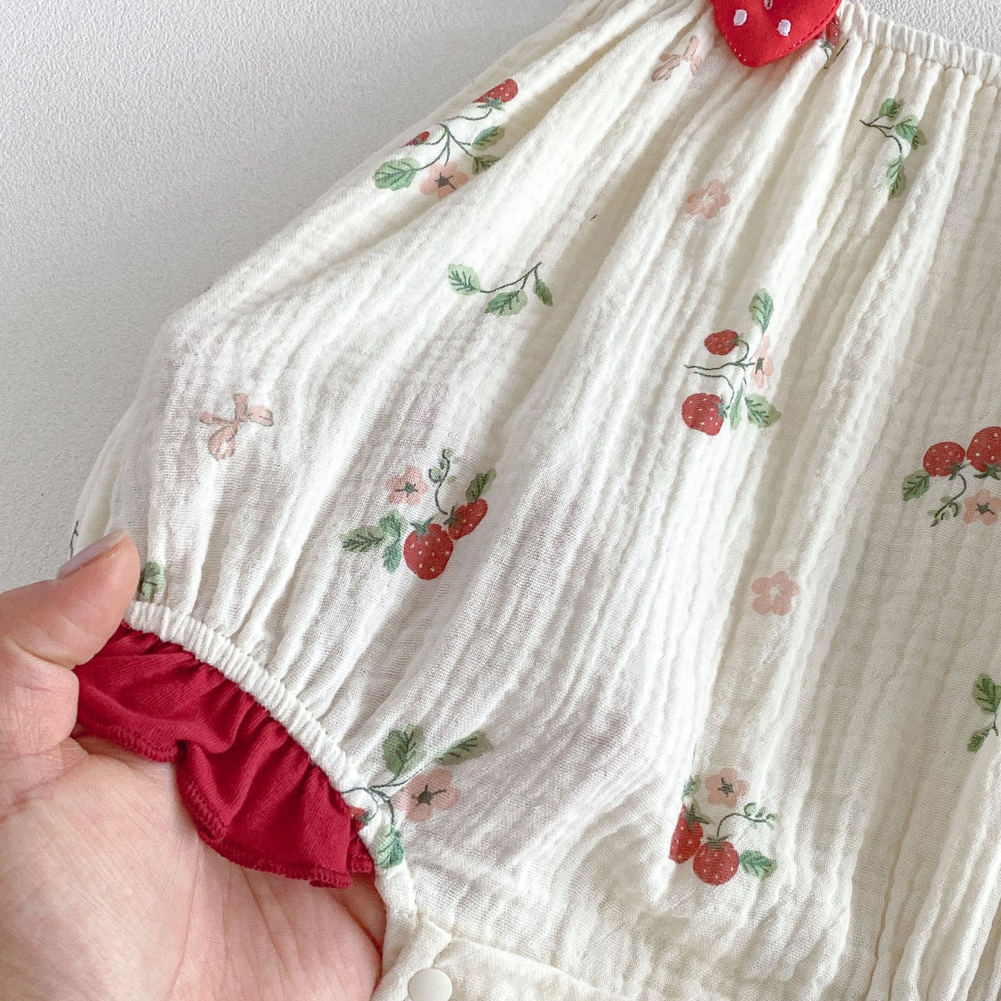 On Hand Averdeen Strawberry Romper