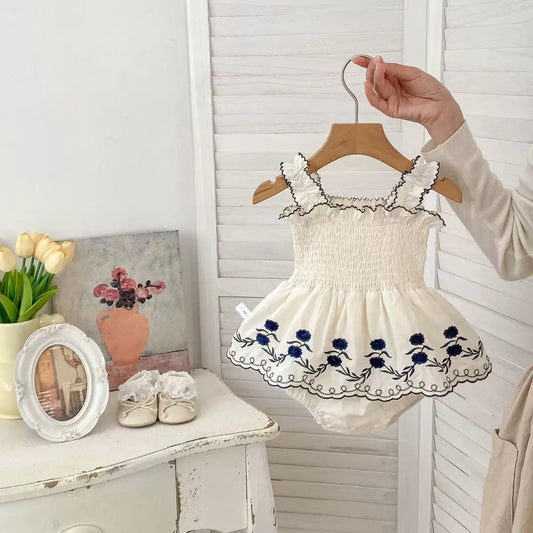 Preorder Infant Girls Coco Smocking Romper