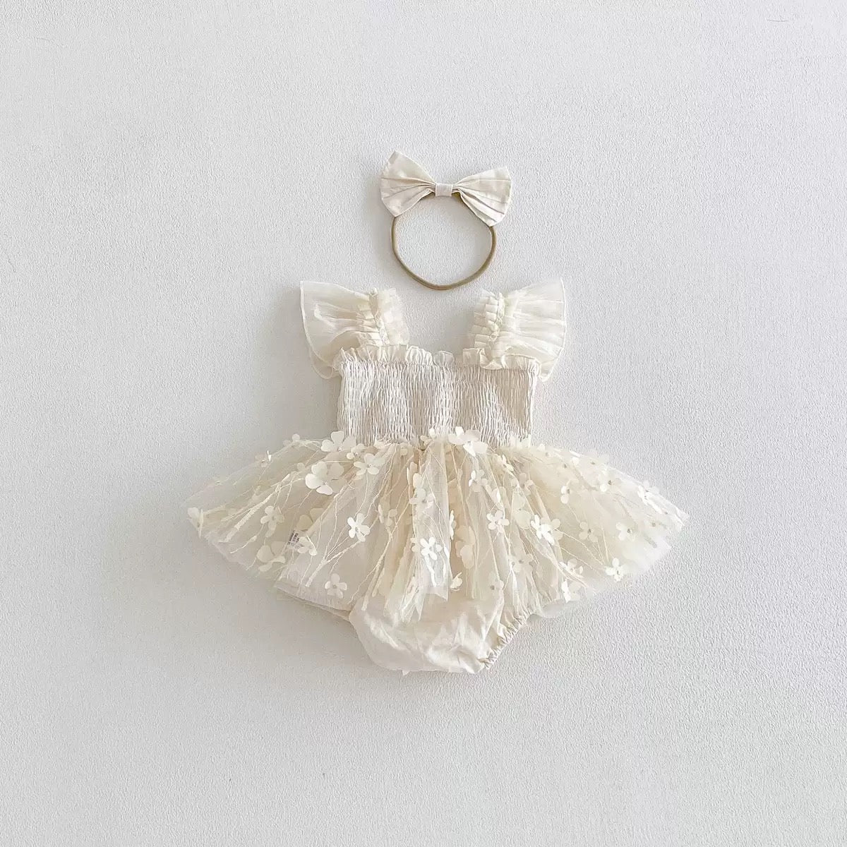 Preorder Infant Girls Eleanor Romper & Headband