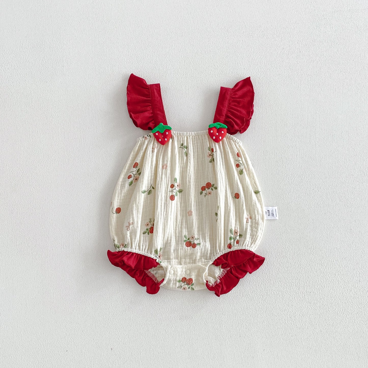 Preorder Infant Girls Averdeen Strawberry Romper