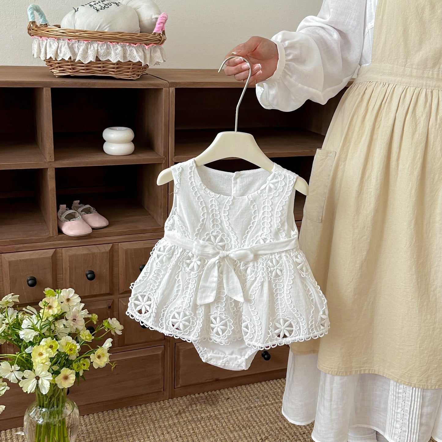 Preorder Infant Girls Ilia Baptismal Romper