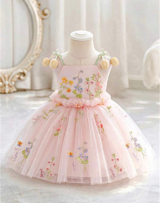 On Hand Tulip Parfait Dress in Pink