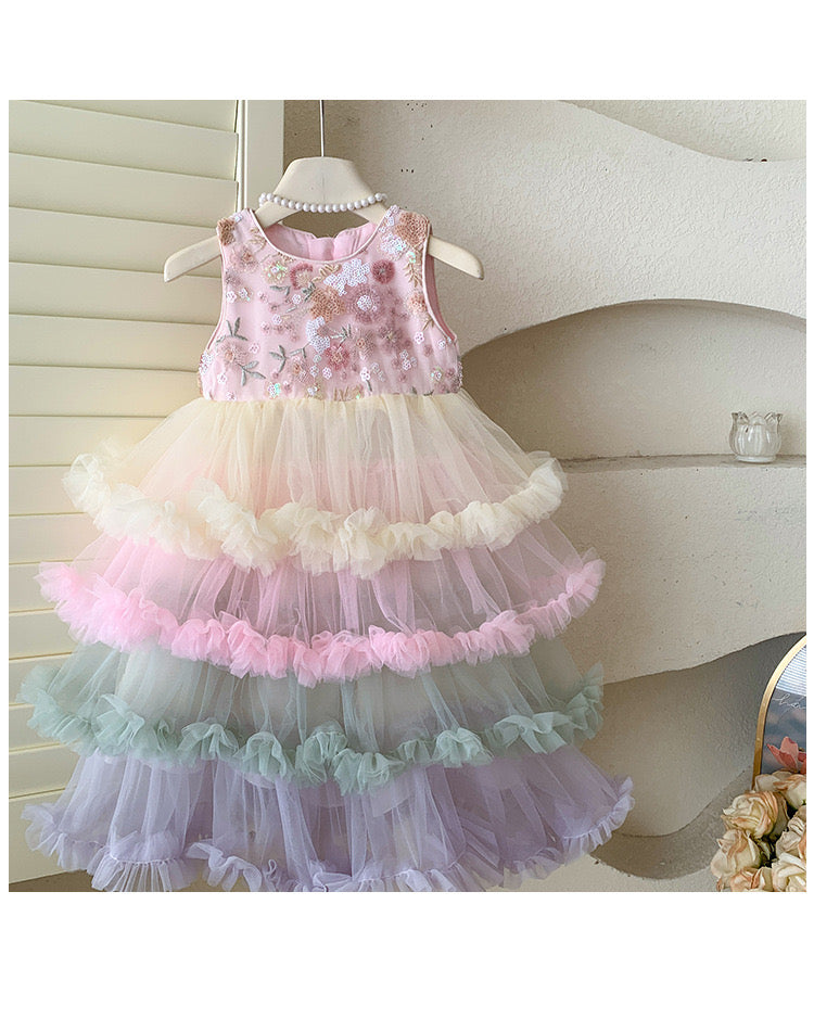 Whimsy Rainbow Ball Dress Celebration
