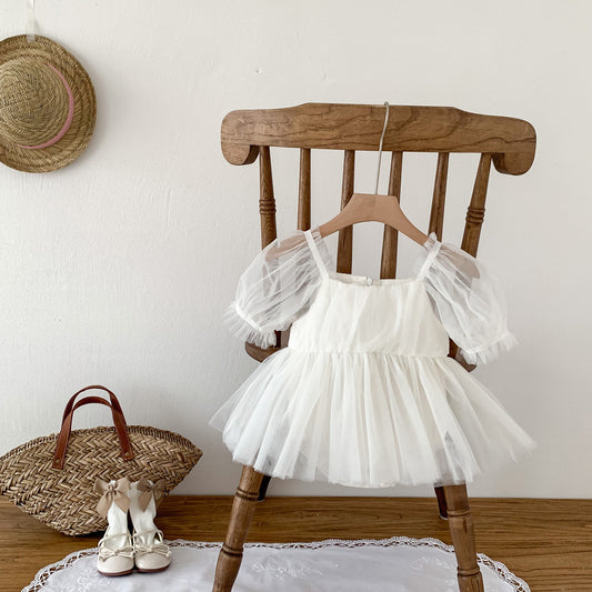 CHRISTENING Bernice Puffy Romper
