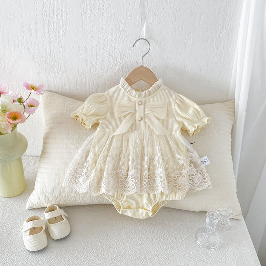 Preorder Infant Girls Mitski Romper in Cream