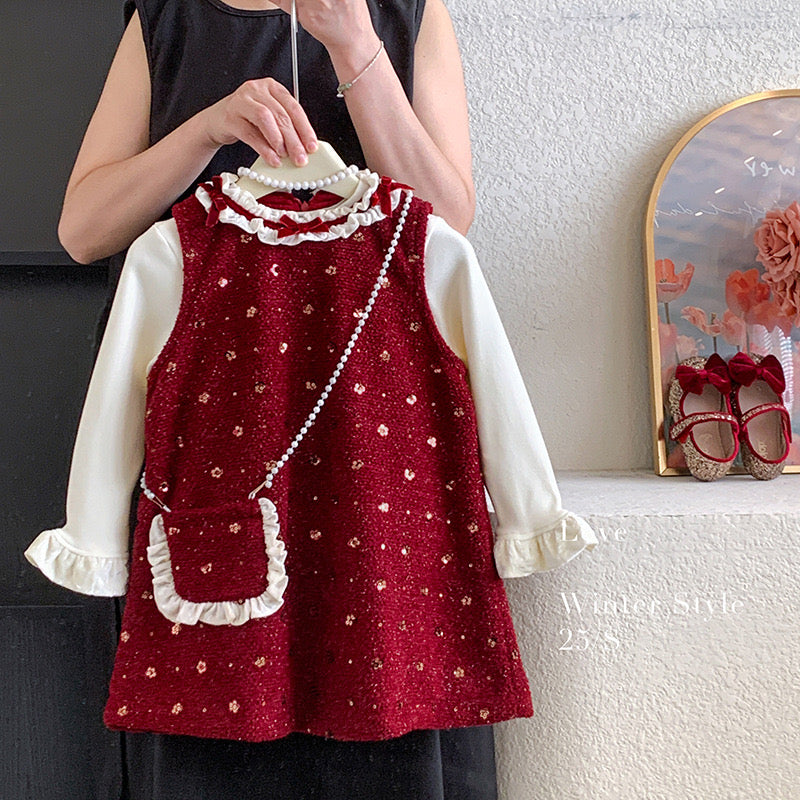 CHRISTMAS OOTD FOR PREORDER Chelsea Dress & Inner Long Tee