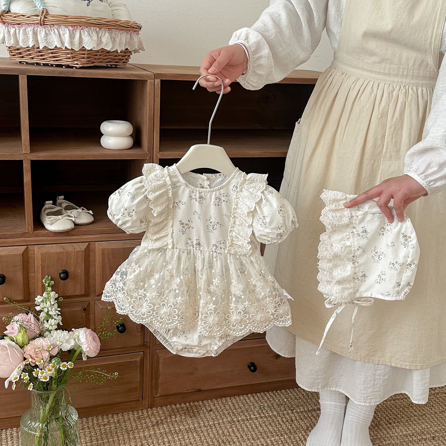 Preorder Infant Girls Lexie Romper and Hat