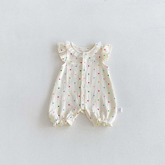 On Hand Ria Shortalls in Polkadot in 6-12 months