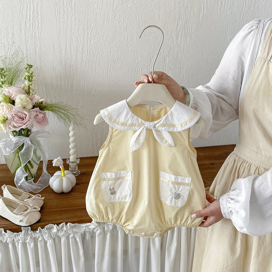 Preorder Infant Girls Jora Sailor Collar Romper