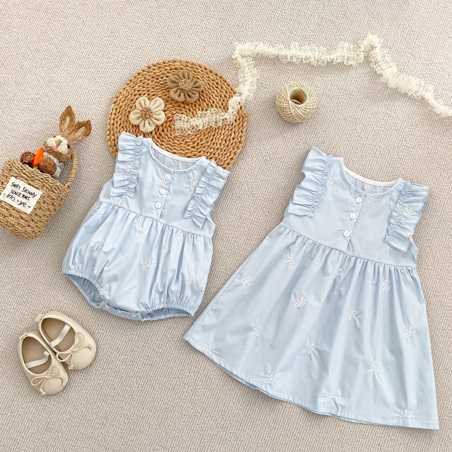 TWINNING FOR PREORDER Leigh Romper or Dress