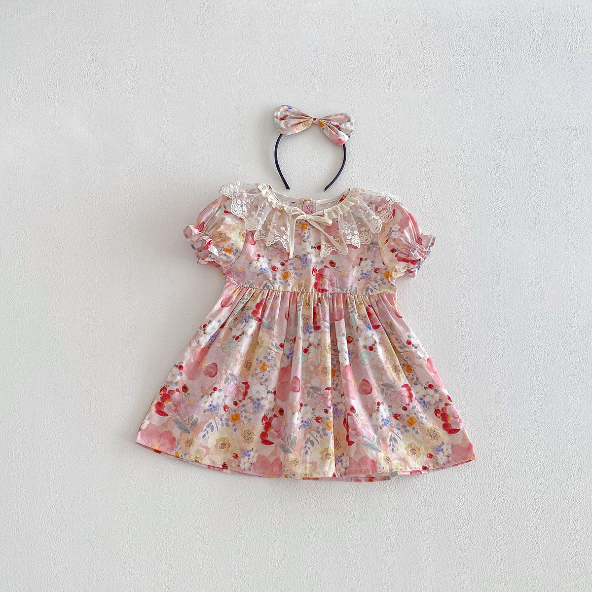 Preorder Twinning Sunnie Romper or Dress with Headwear & Detachable Collar