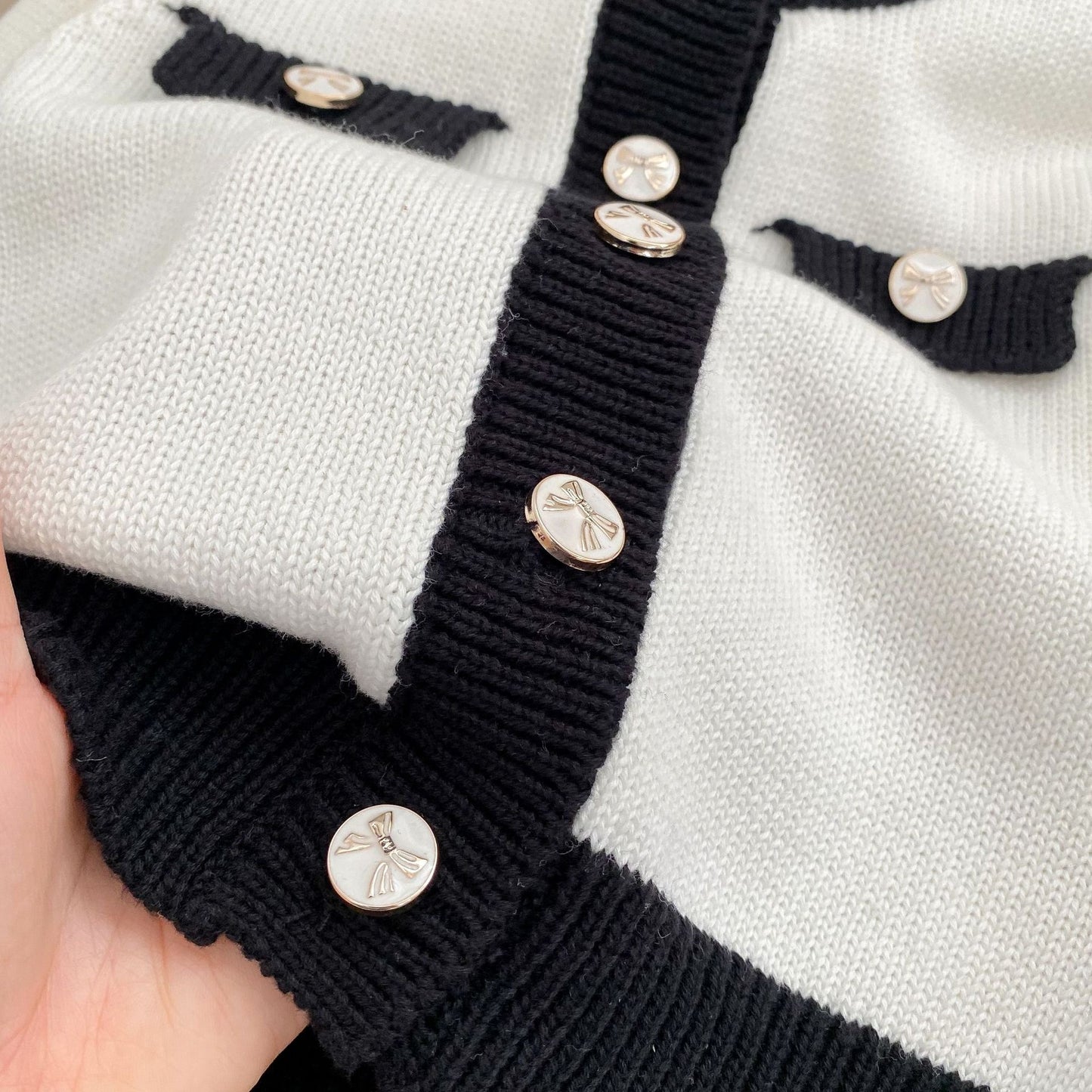 On Hand Chanelle Knitted Cardigan & Romper