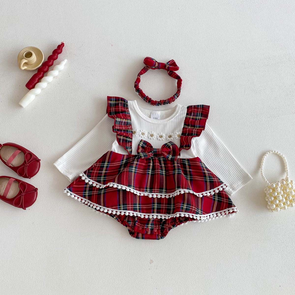 On Hand Nikki Romper & Headband in 3-6 months