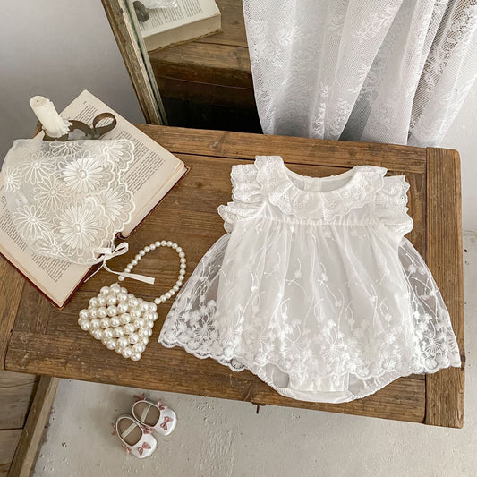 CHRISTENING Mahalia Romper