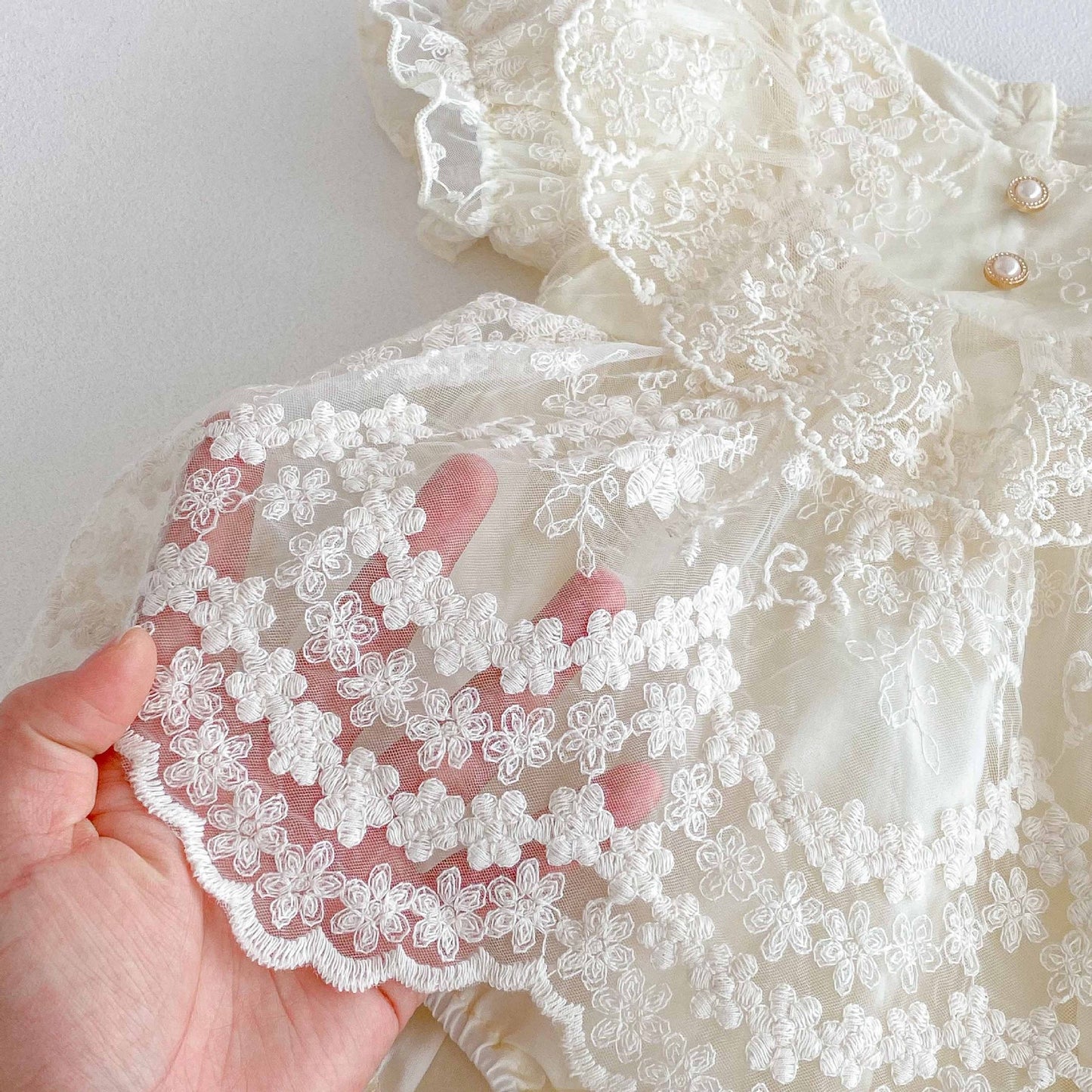 CHRISTENING for PREORDER Elsa Romper