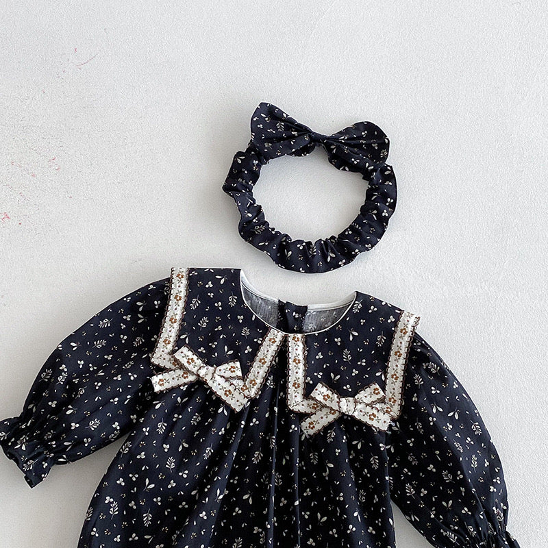 On Hand Amabel Romper & Hat in 0-6 months