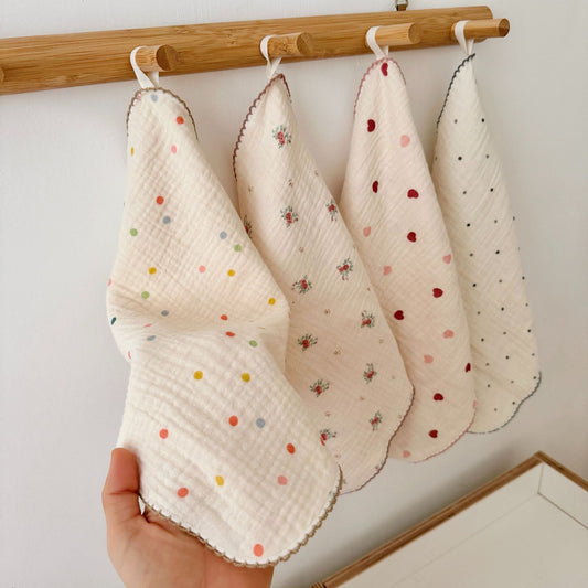NURSERY Joyful Blooms Chiffon 4 Piece Towel (7)