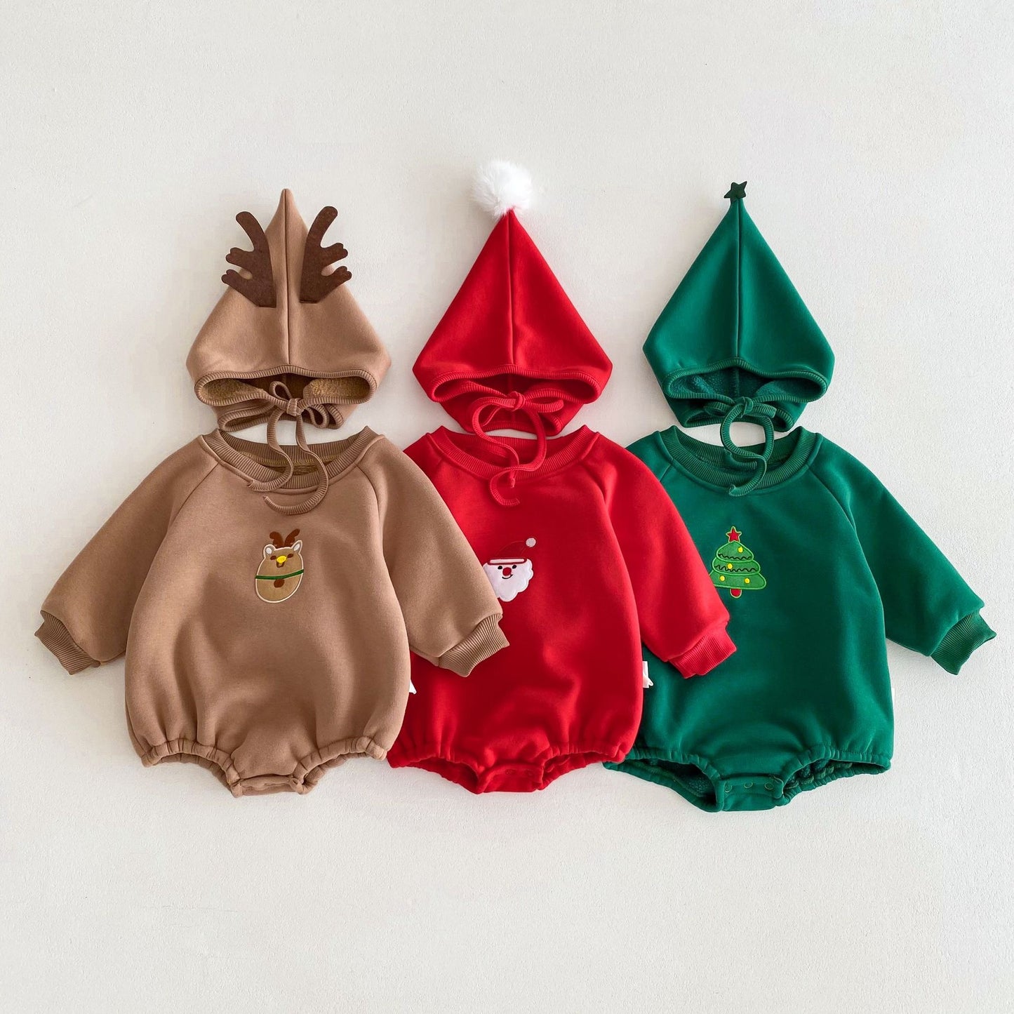 CHRISTMAS OOTD FOR PREORDER Feliz Sweater Romper & Hat