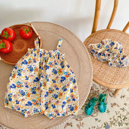 Preorder Infant Girls Merida Shortalls & Hat