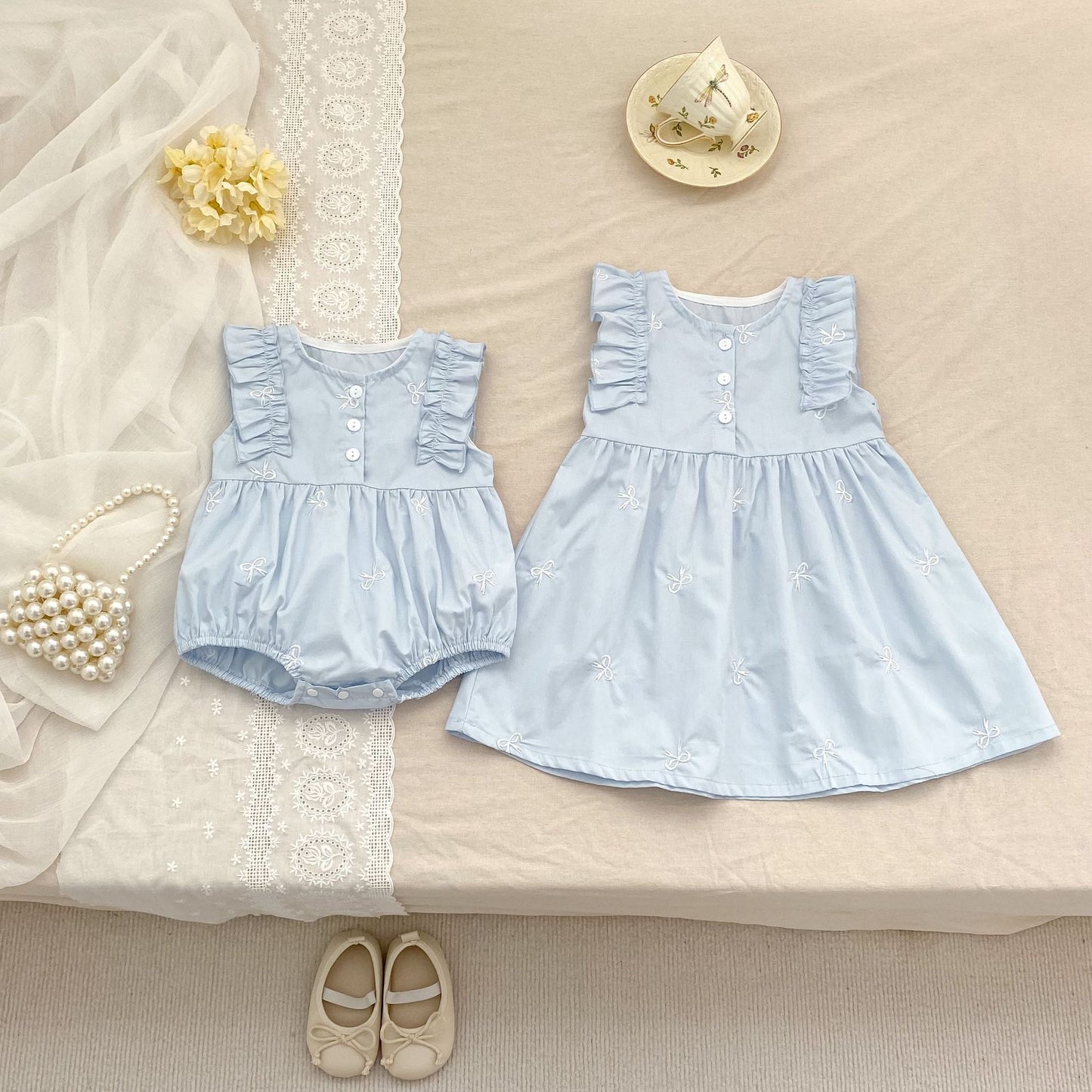 TWINNING FOR PREORDER Leigh Romper or Dress