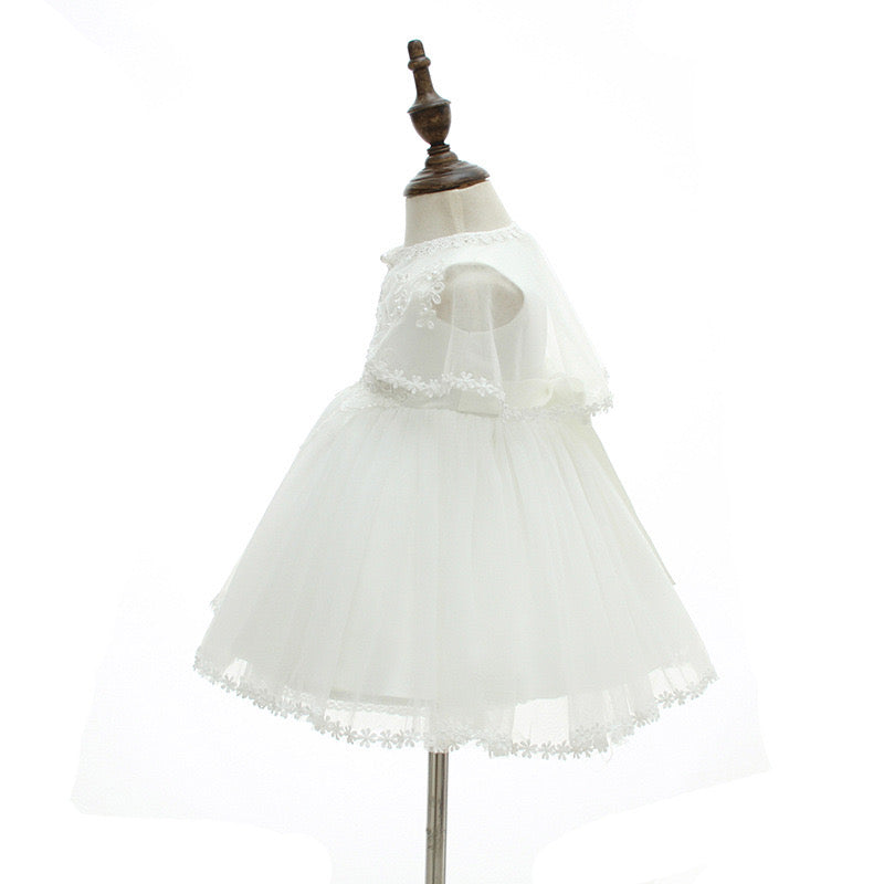 Christening for Preorder Beth Dress, Poncho & Hat