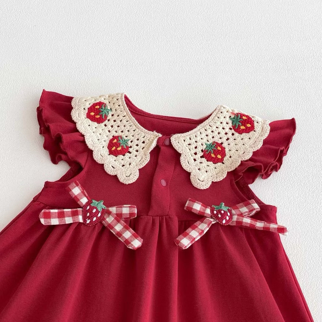 On Hand Vera Strawberry Dress