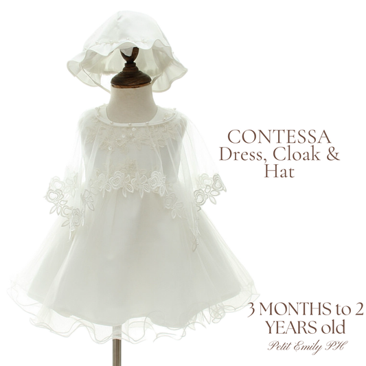 On Hand Contessa Baptismal Set for 0-6 months