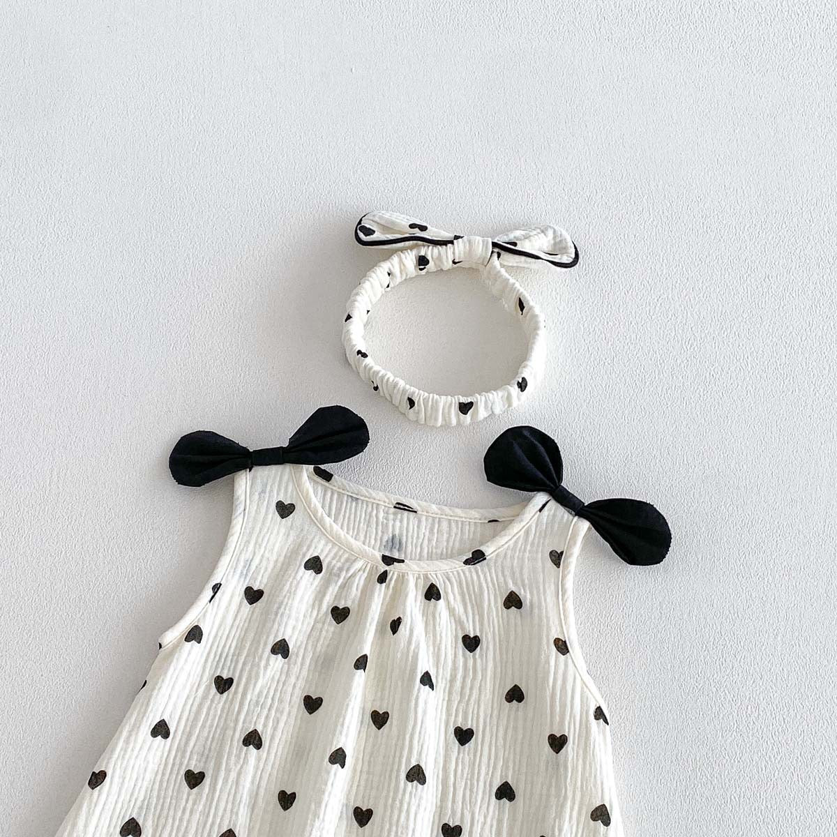 On Hand Cassia Romper & Headband for 6-12 months