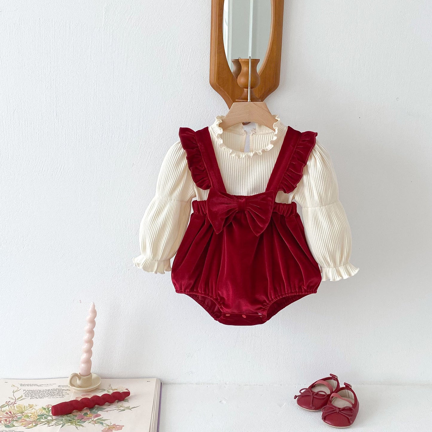 CHRISTMAS OOTD FOR PREORDER Sandy Romper