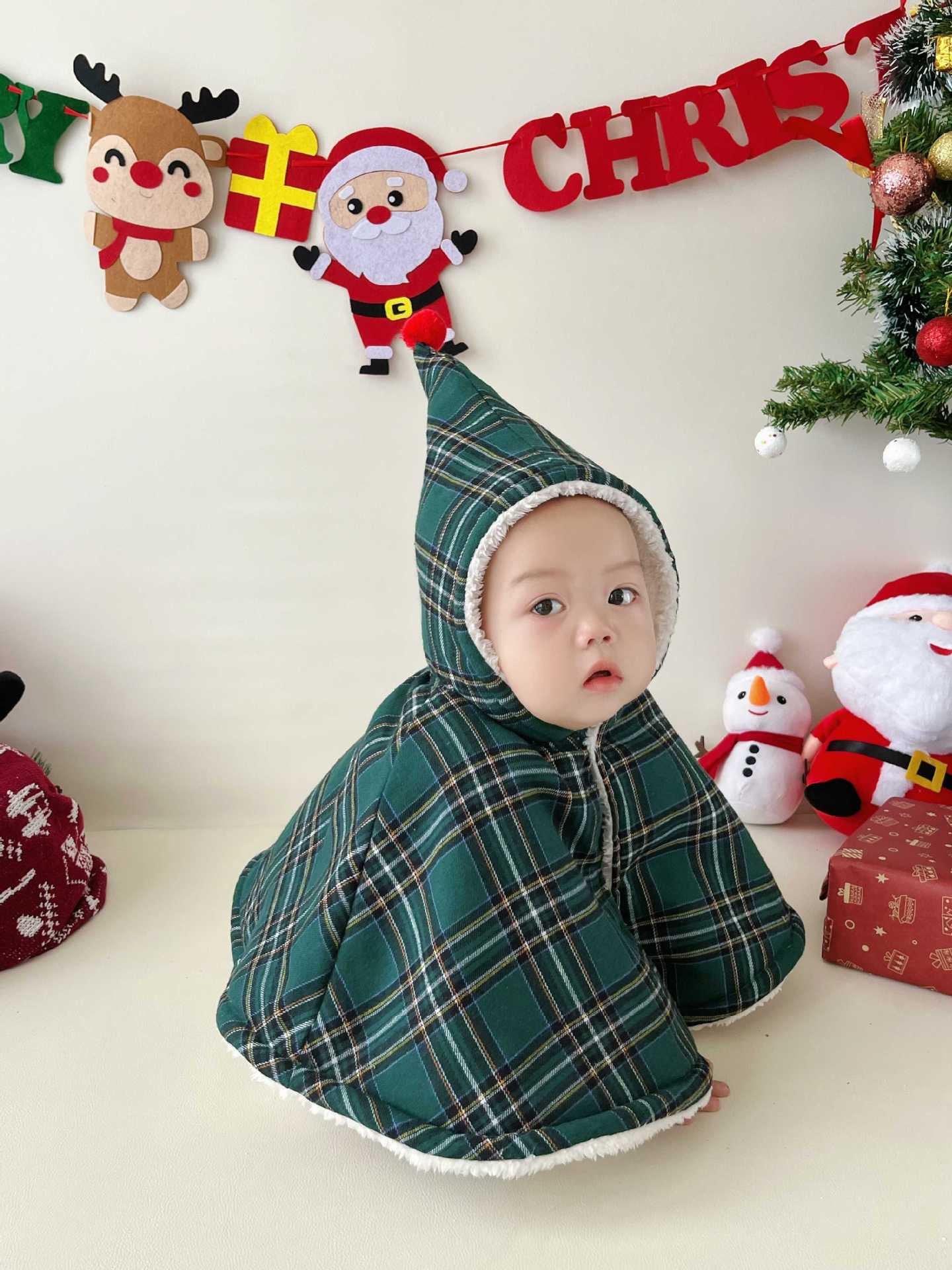 CHRISTMAS OOTD FOR PREORDER Joey Tartan Cloak