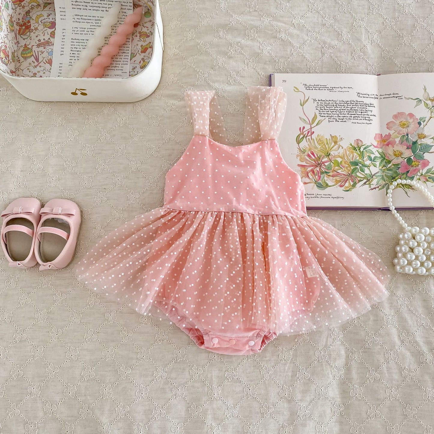 PREORDER Flo Polka Tutu Romper Celebrations
