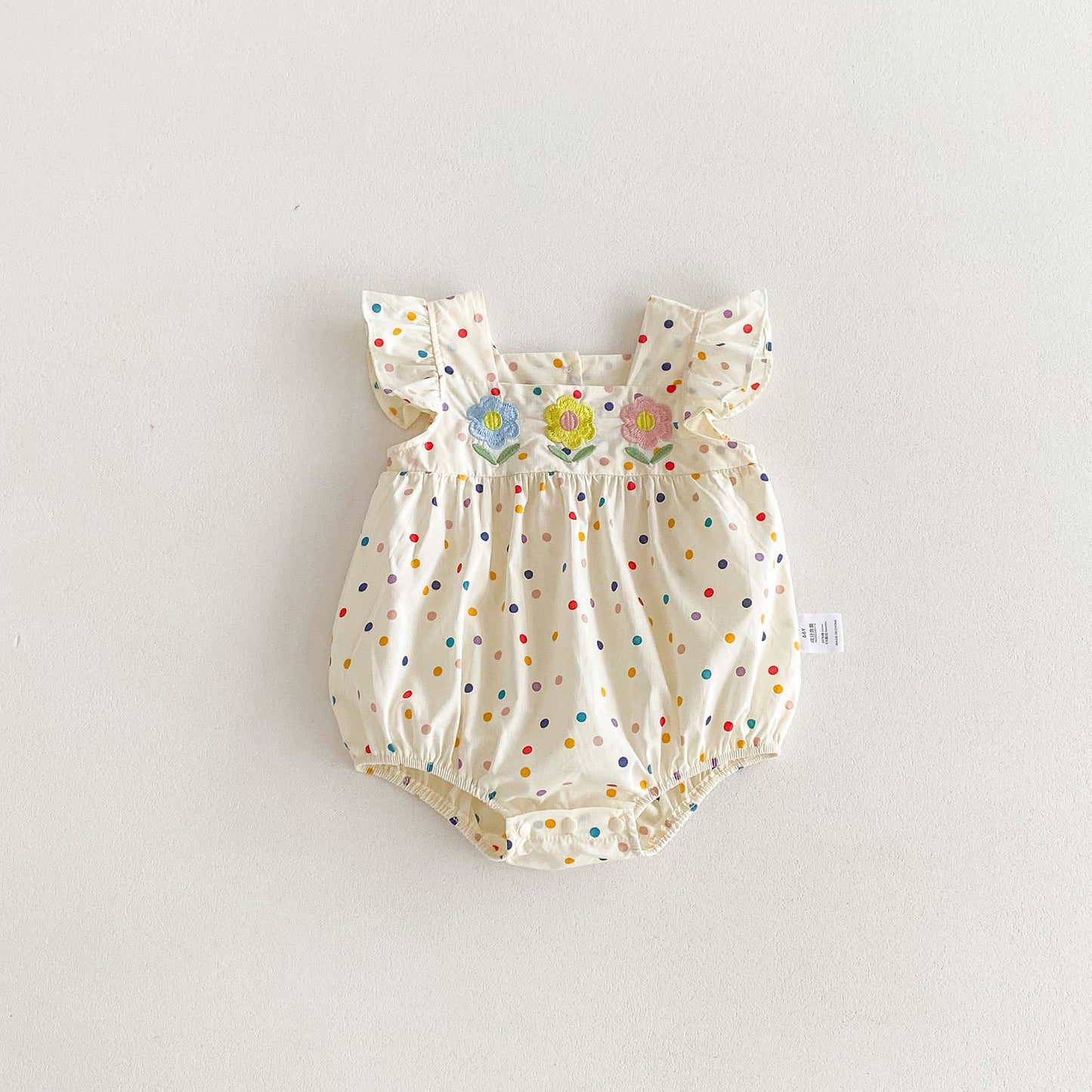Mother's Day Sale Tabitha Rainbow Polka Romper