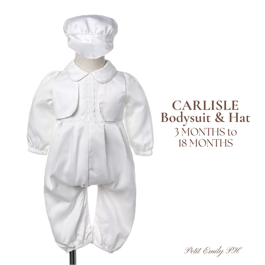 Christening for Preorder Carlisle Bodysuit & Hat