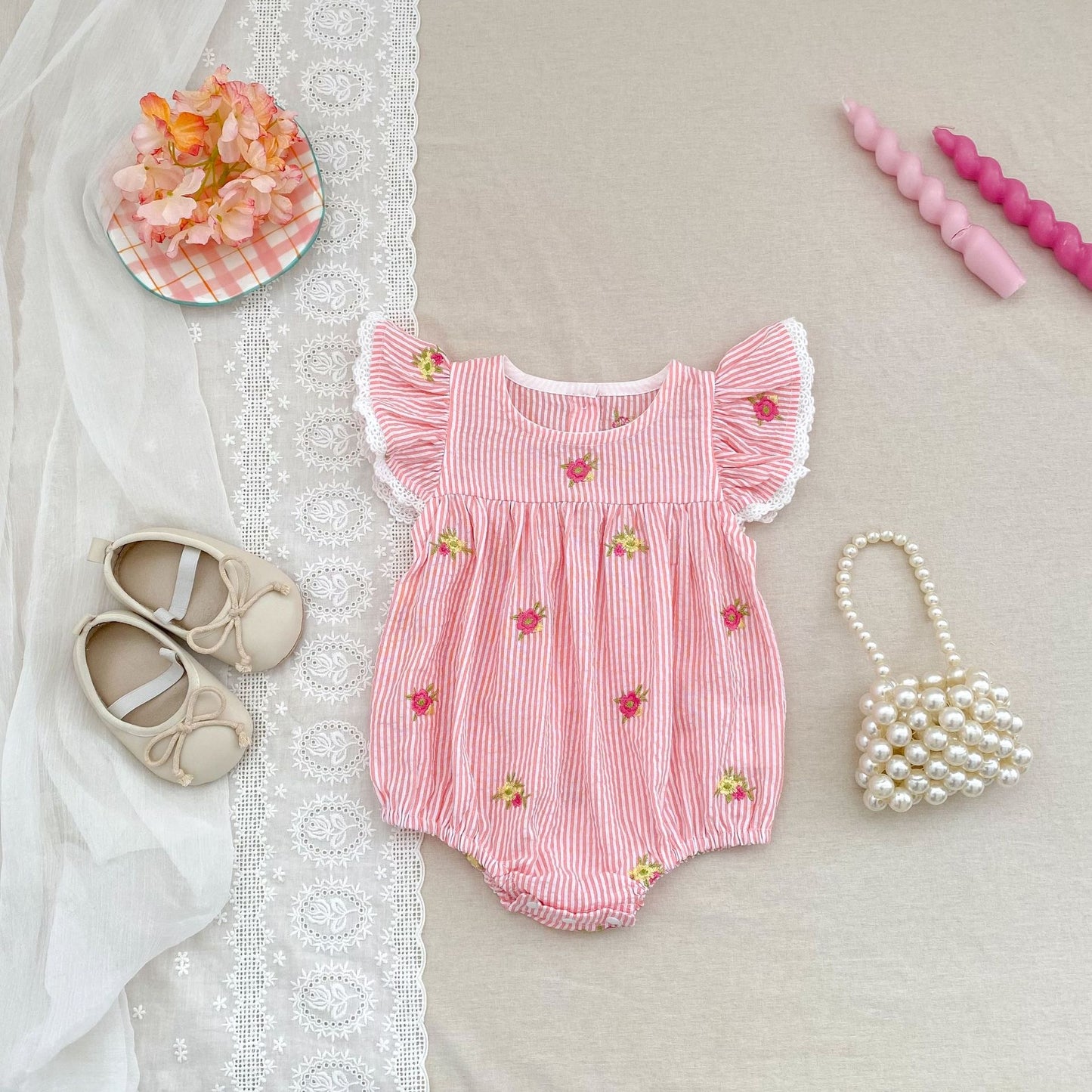 Preorder Twinning Ylla Pinstripes Romper or Dress